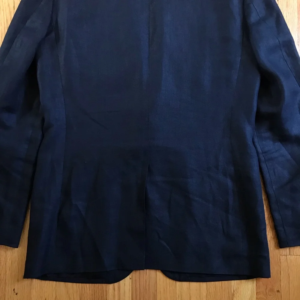 J. Crew Ludlow Irish Linen Men's Navy Two-Button Sport Coat 42L